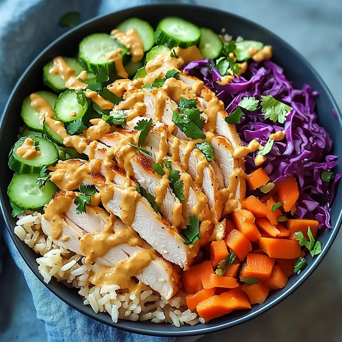 Knuspriger Hähnchenreis-Salat in 20 Minuten