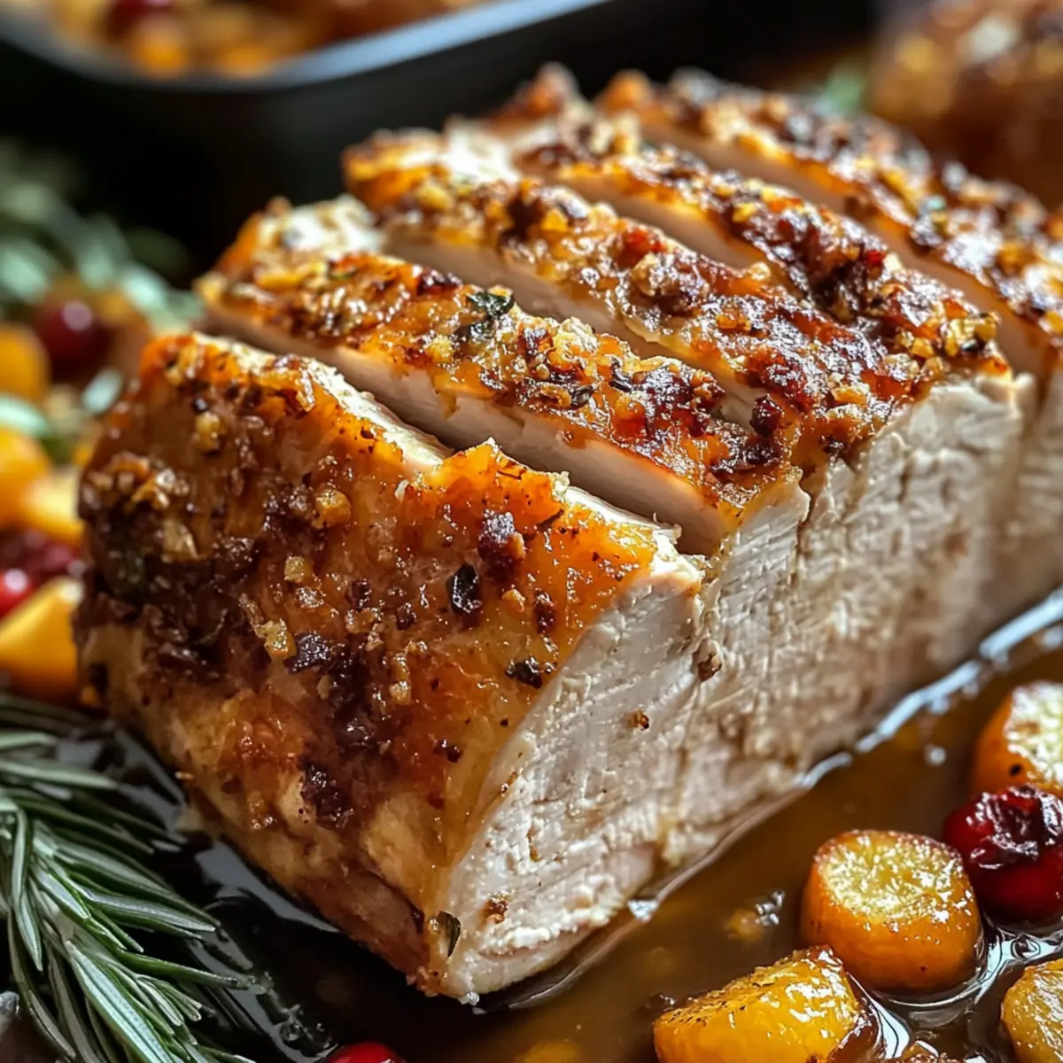 Dekadenter veganer Truthahnbraten für besondere Anlässe