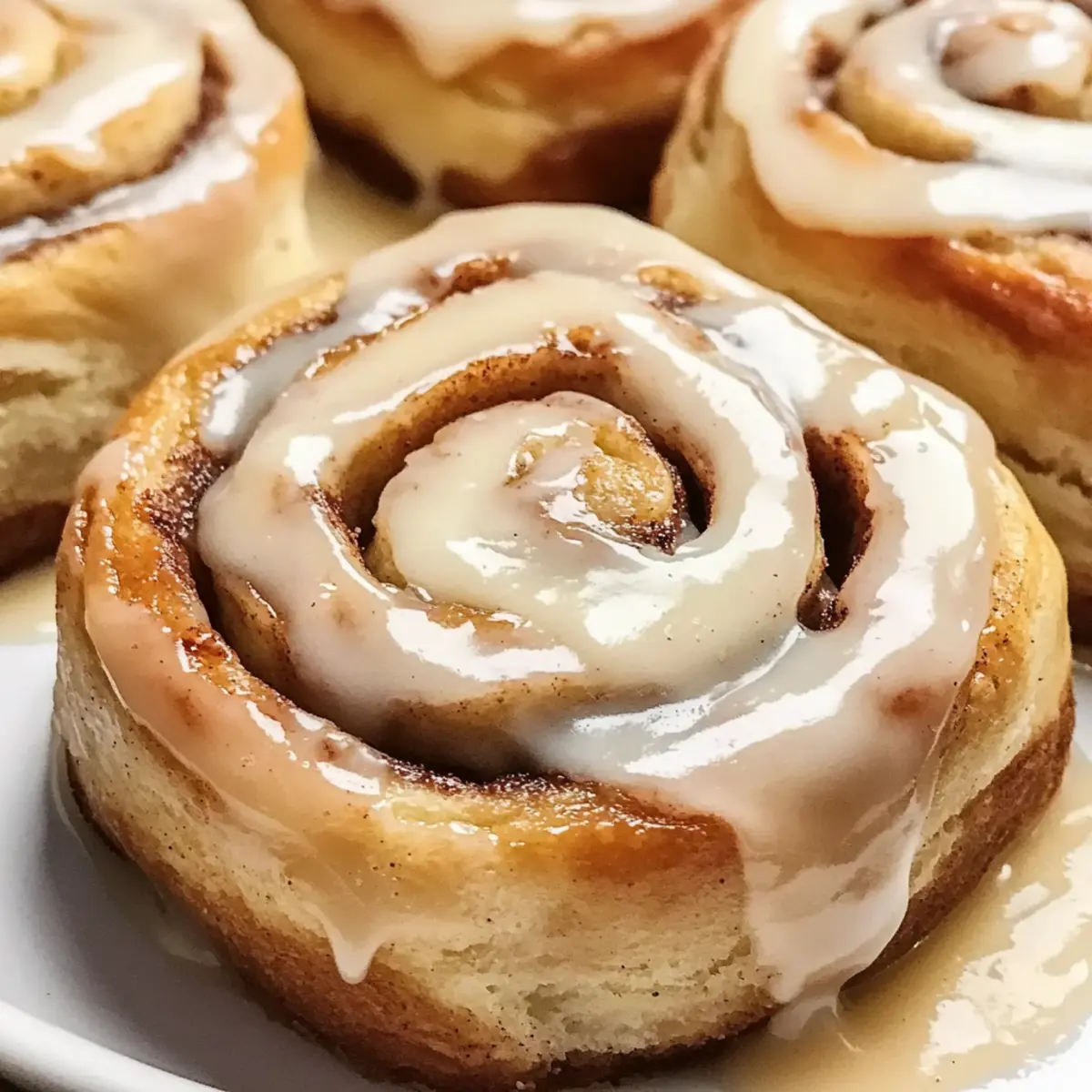 Köstliche Bananenbrot Zimtschnecken mit Frischkäseglasur