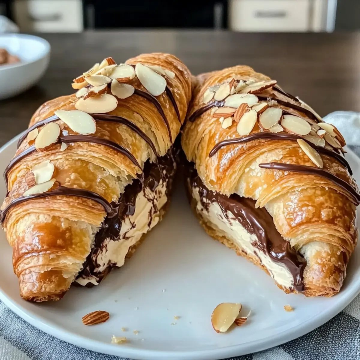 Leckere Schokoladen-Mandel-Croissants einfach selber machen