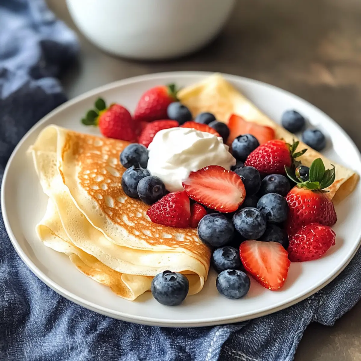 Leckere Eiweißcrepes mit frischen Beeren zaubern