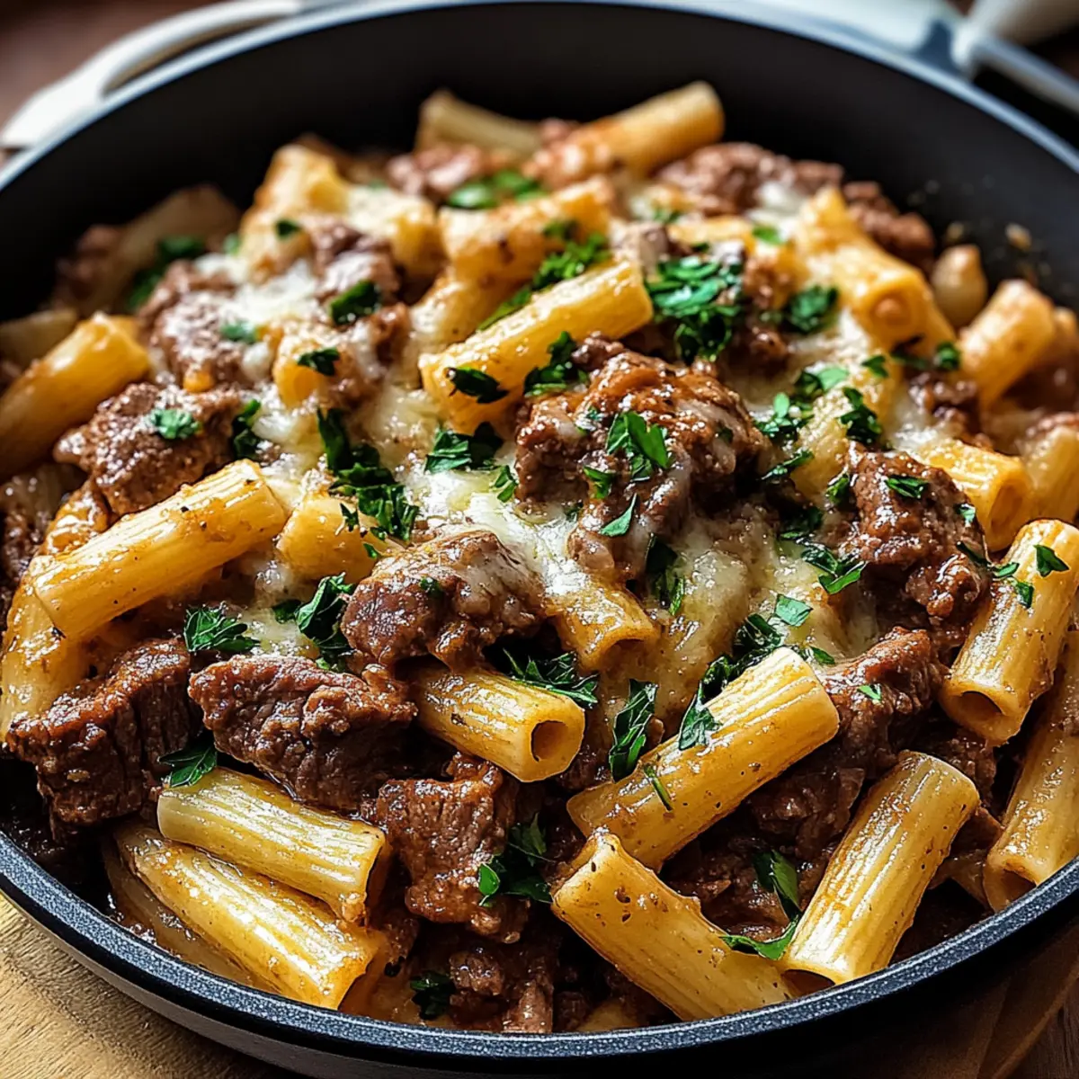 Köstliche Knoblauch-Rinderpasta in 30 Minuten