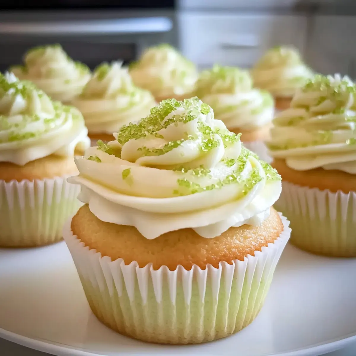 Leckere Key Lime Cupcakes mit Frischkäse-Frosting