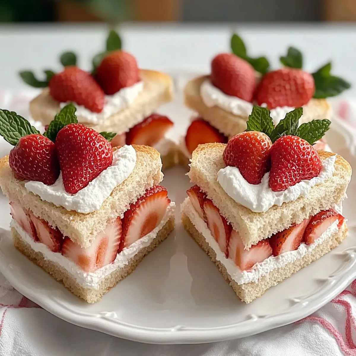 Köstliche Erdbeer-Teesandwiches für den Sommer
