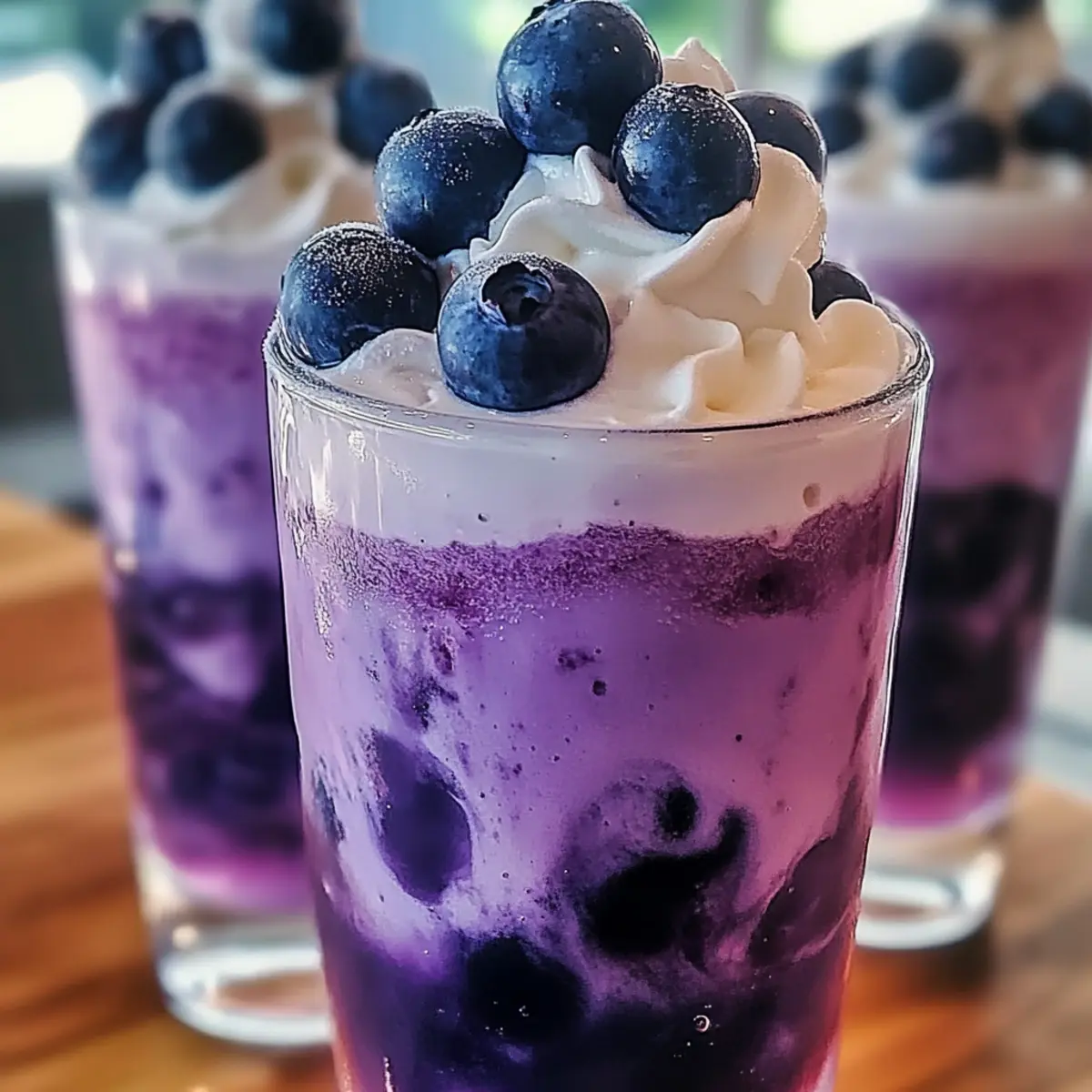 Delightful Blaubeer Italienische Sahnesoda für den Sommer