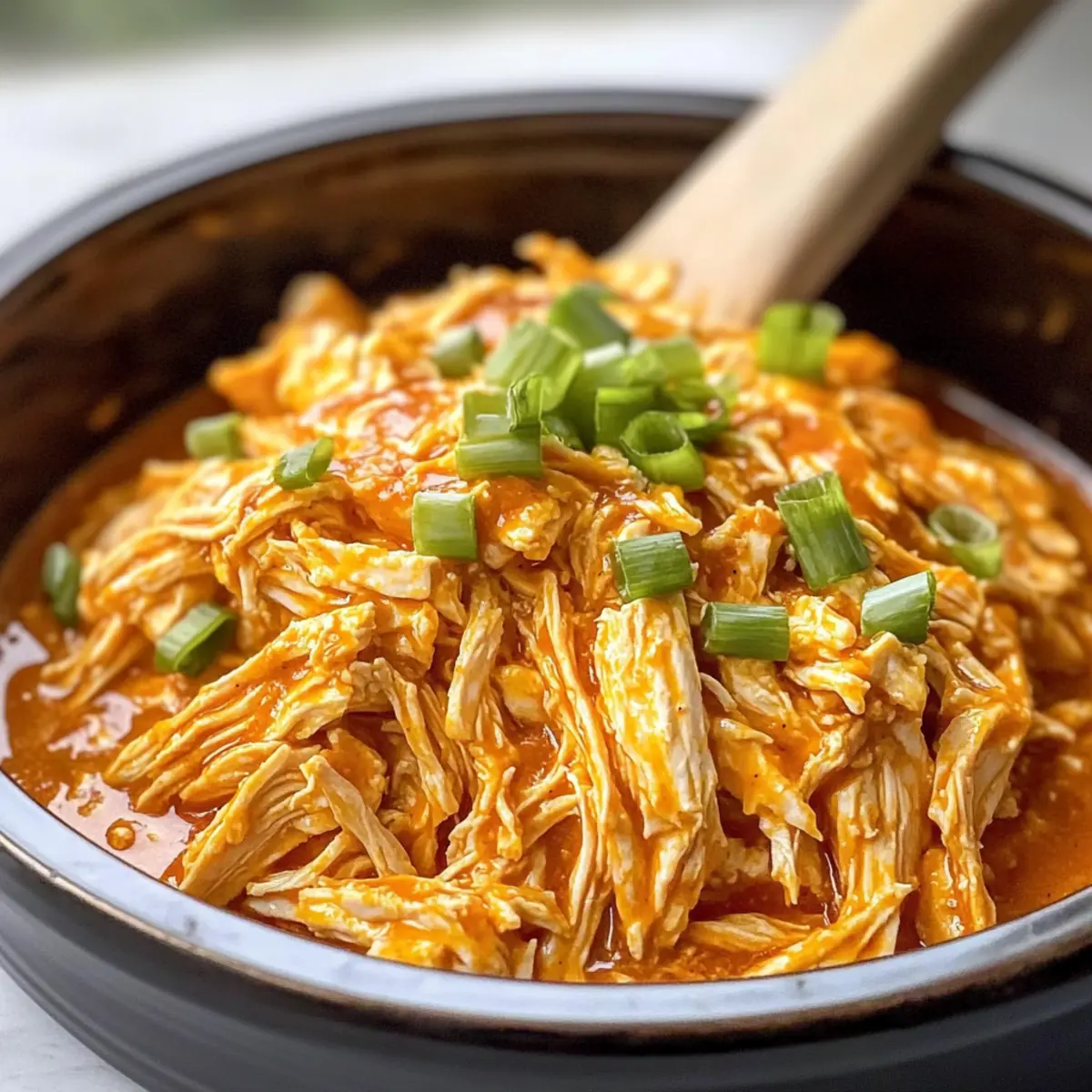 Einfache Crock Pot Buffalo Hähnchen Rezept für jeden Tag