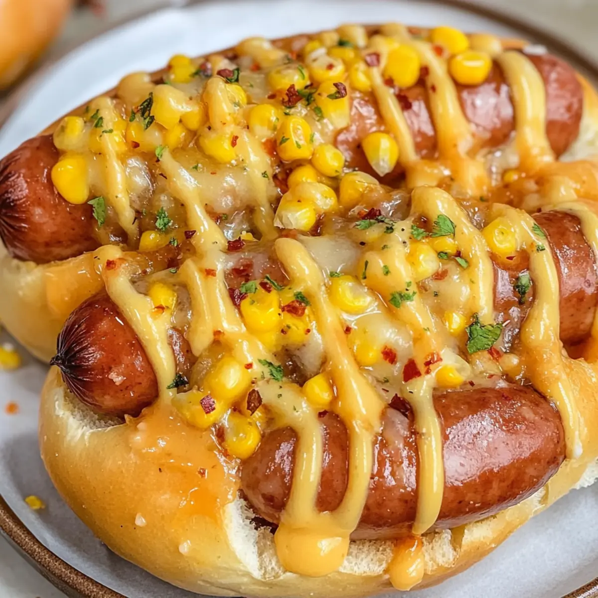 Extra weiches chinesisches Wurstbrot mit Käse