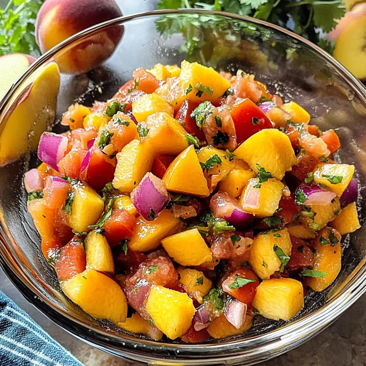 Frische Pfirsichsalsa für den perfekten Sommergenuss