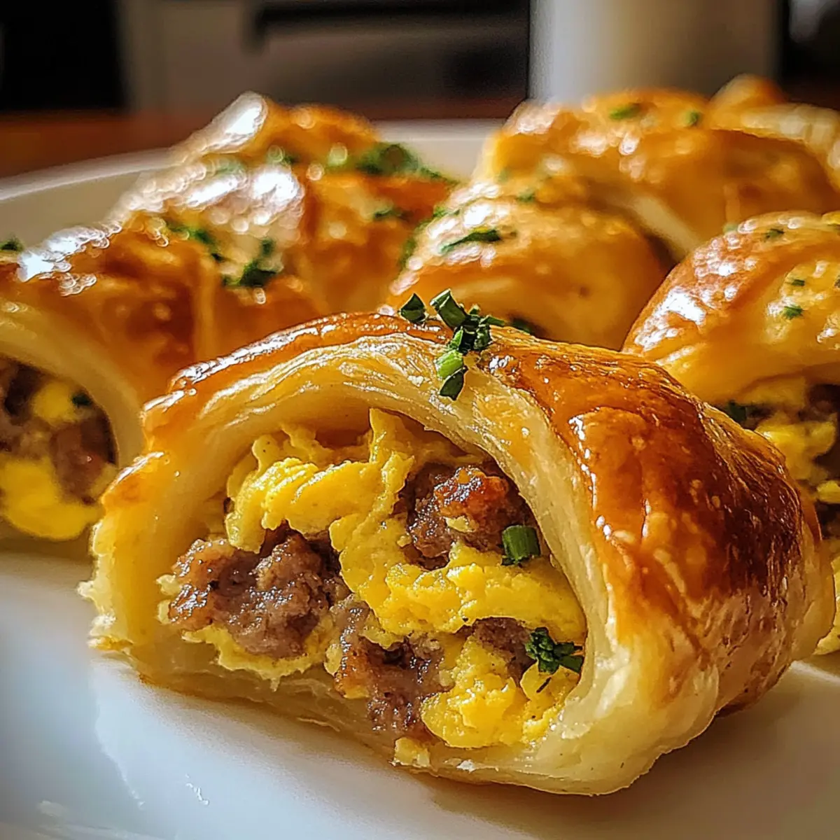 Herzhafte Würstchen- und Eierrollen für jeden Morgen