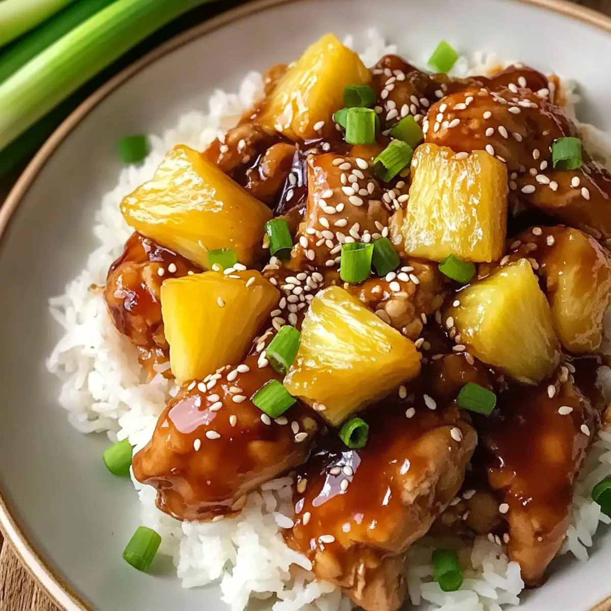 Hausgemachter Crockpot Ananas Teriyaki Hähnchen ganz einfach