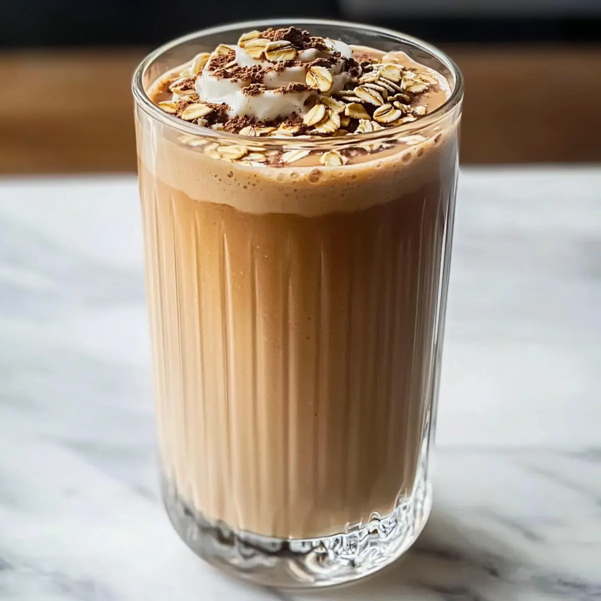 Eis Kaffee Frühstücks Smoothie für den perfekten Start