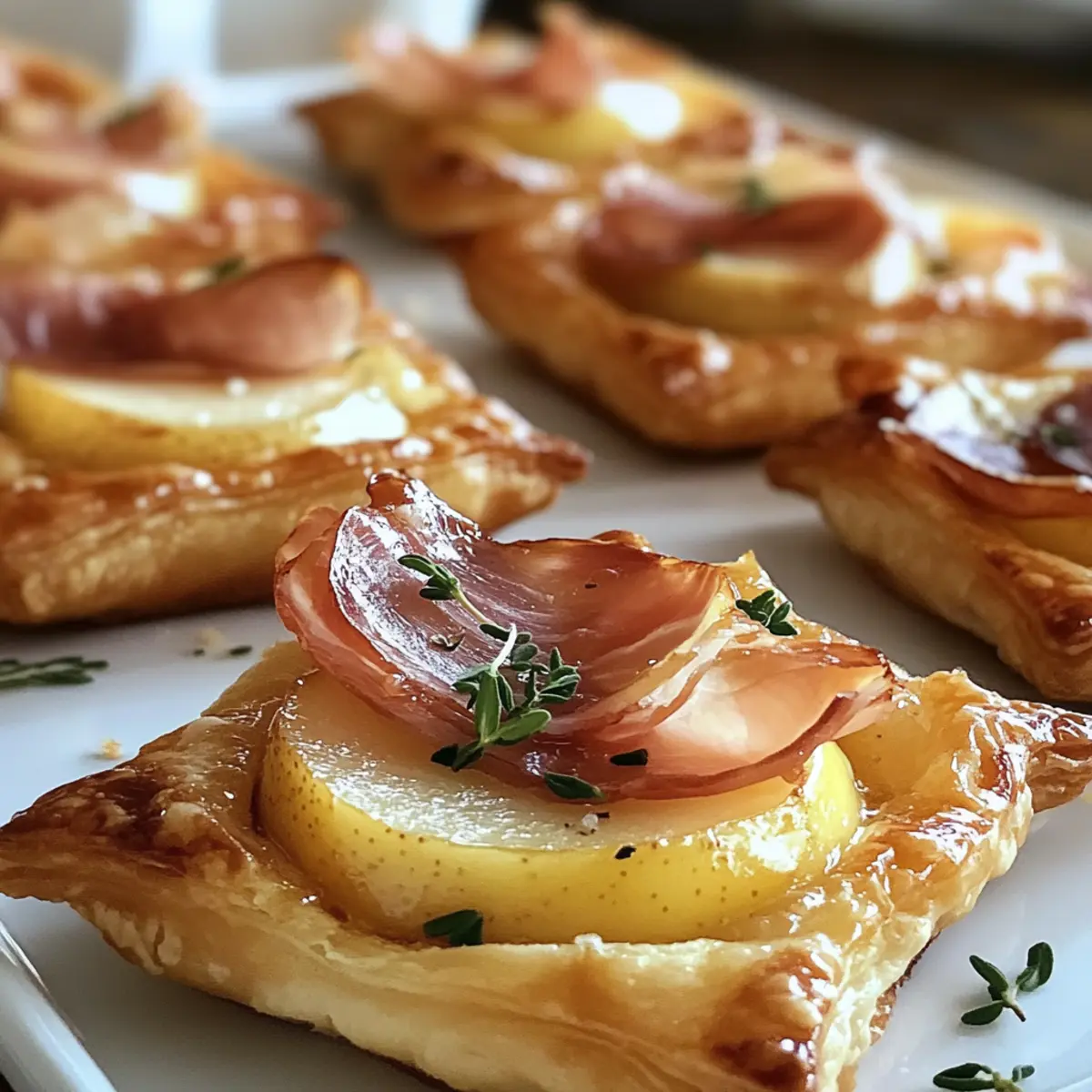 Unwiderstehliche Prosciutto-, Birnen- und Brie-Tarts