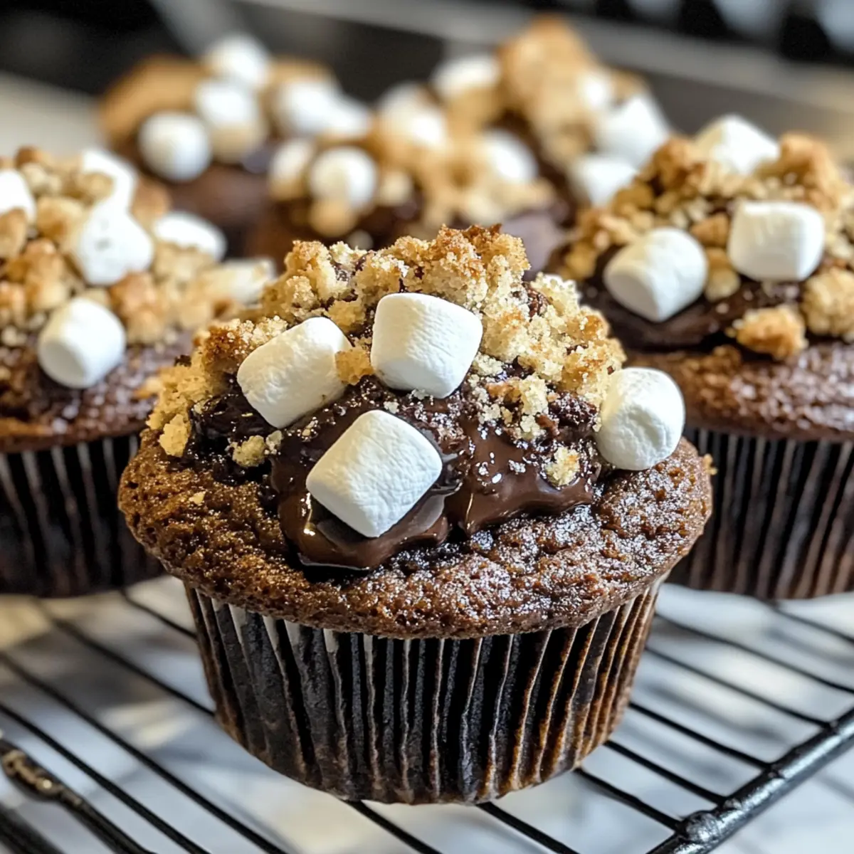 Unwiderstehlich schokoladige S’mores Muffins genießen