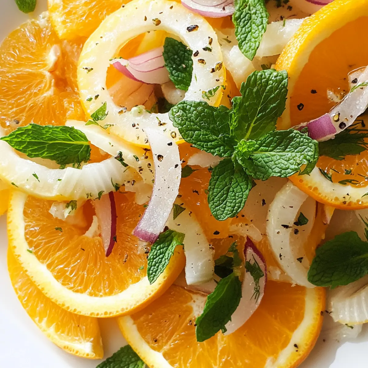 Erfrischender Orangensalat für einen Vitaminschub