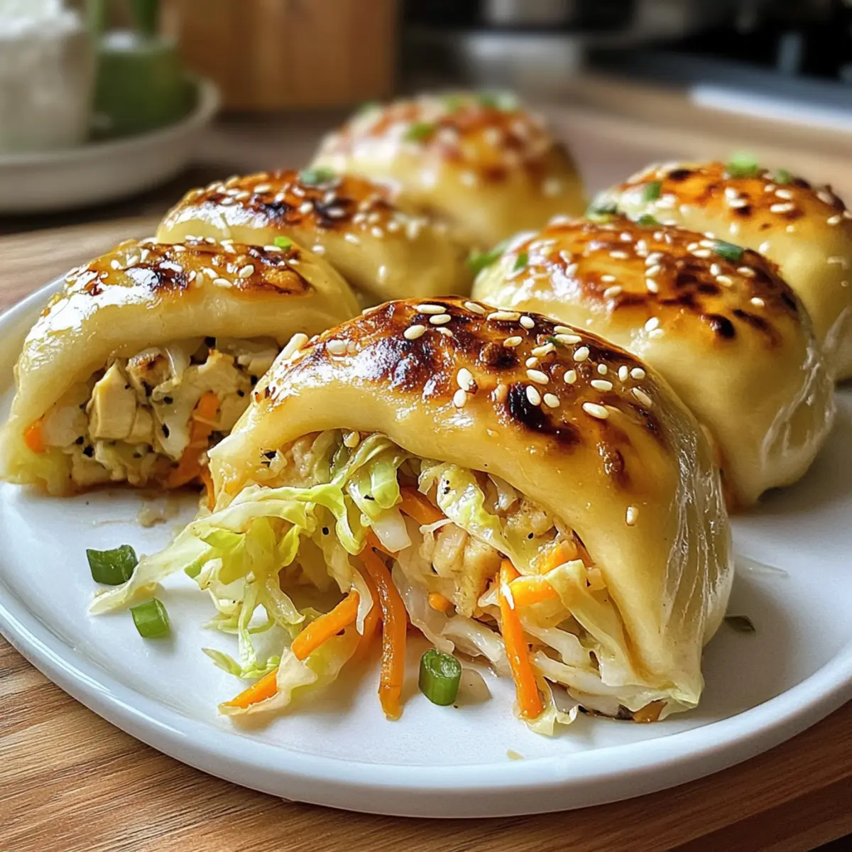 Pfannengebratene Kohl-Nudel-Brötchen Schnelle Knüller!