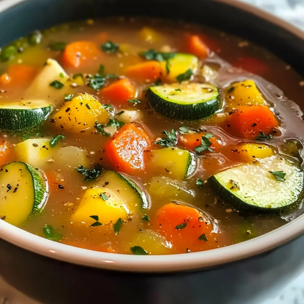 Schnelle Crockpot Zucchini Suppe für jeden Tag