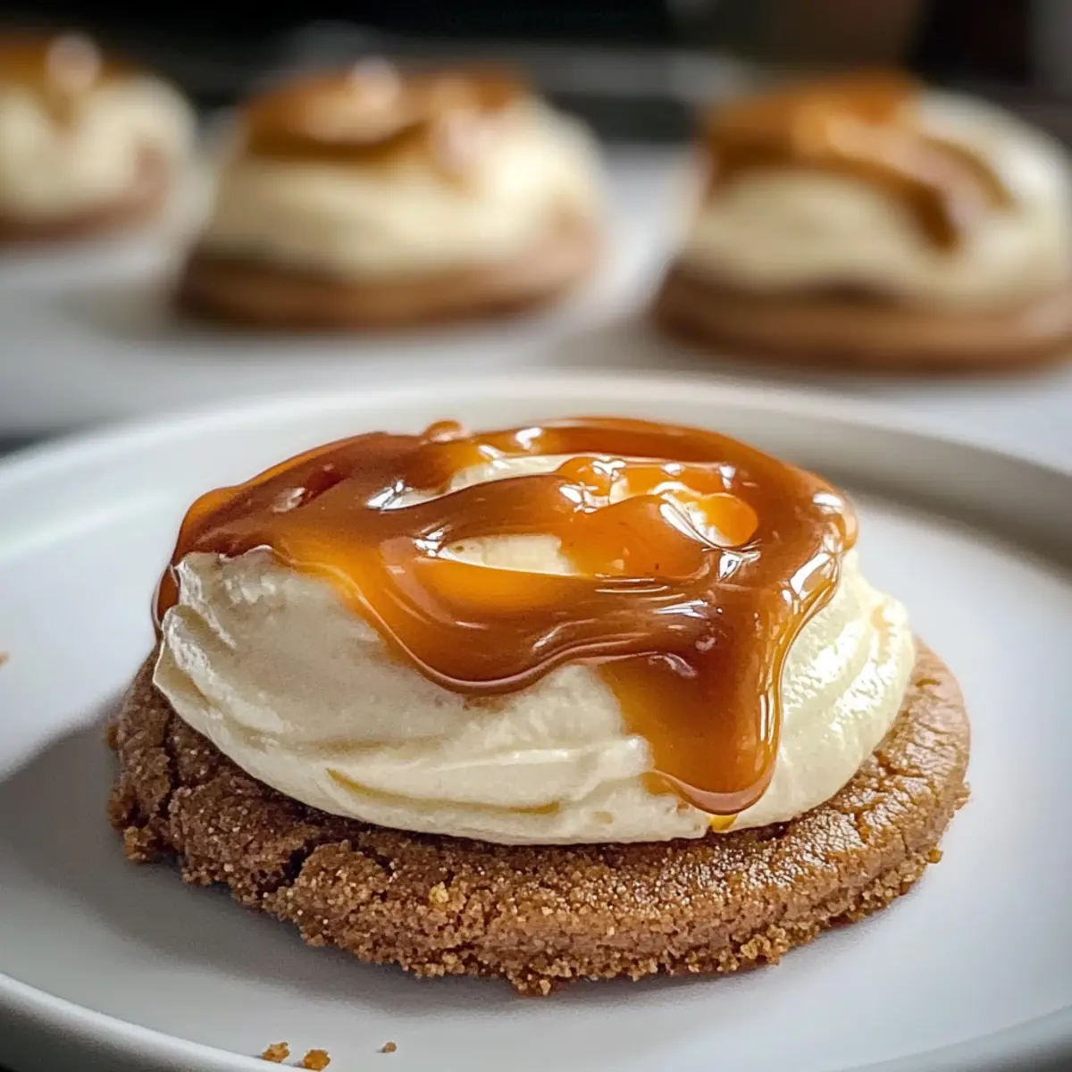 Gesalzene Karamellkäsekuchen-Kekse Rezept