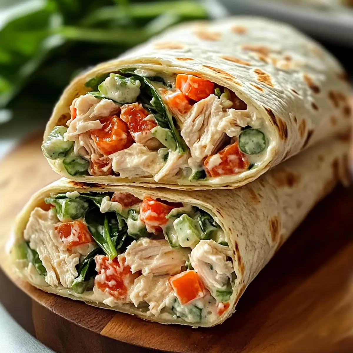 Herzhafte Hühnchen-Salat-Wraps für gesunde Genussmomente