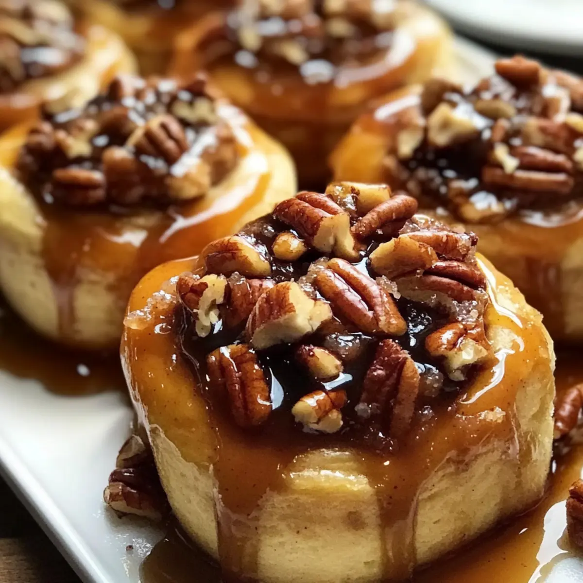 Schnelle Karamell-Pecan-Zimtschnecken Rezept für jeden Morgen