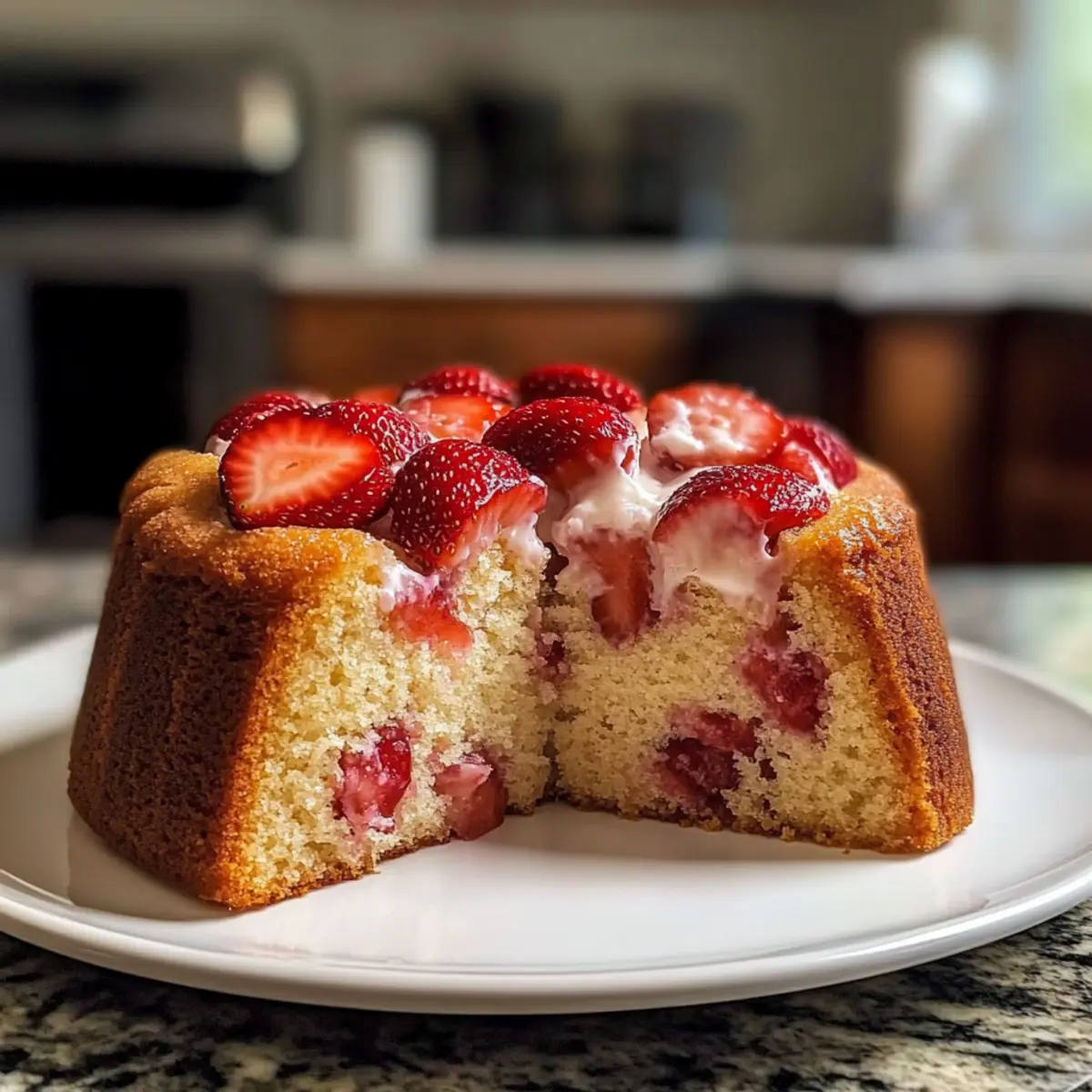 Erdbeer Buttermilch-Gugelhupf für einen Sommertraum