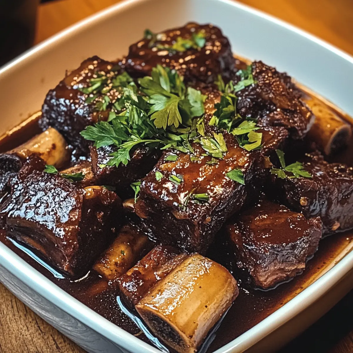 Saftige Rippchen langsam in Cola gegart für Genuss