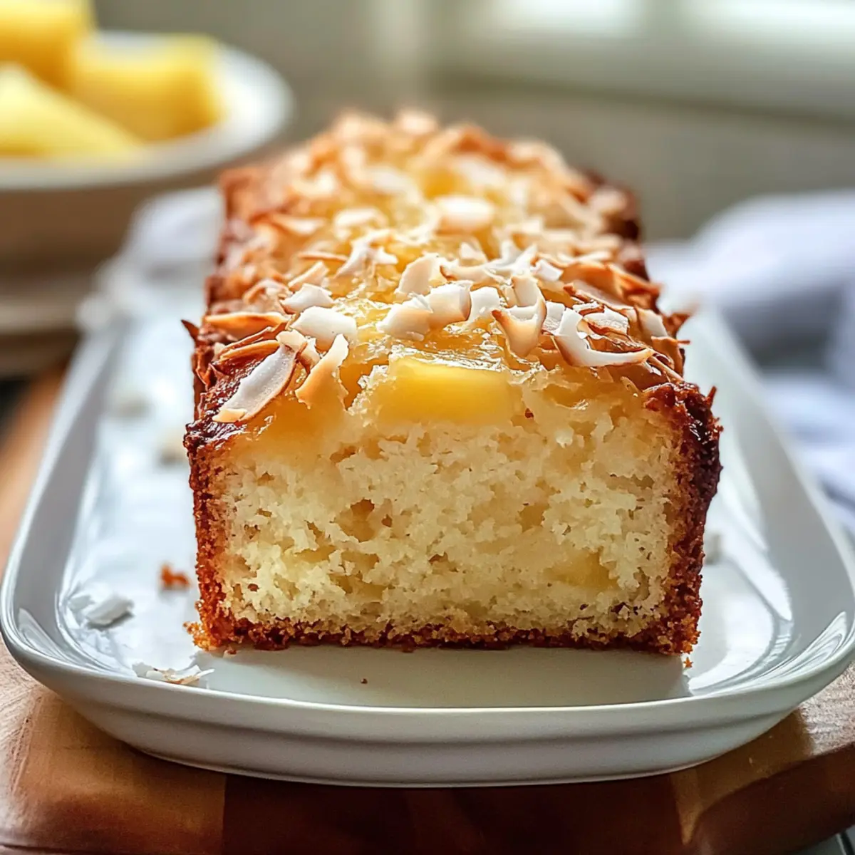 Tropisches Maui Ananas Kokosbrot für jeden Anlass