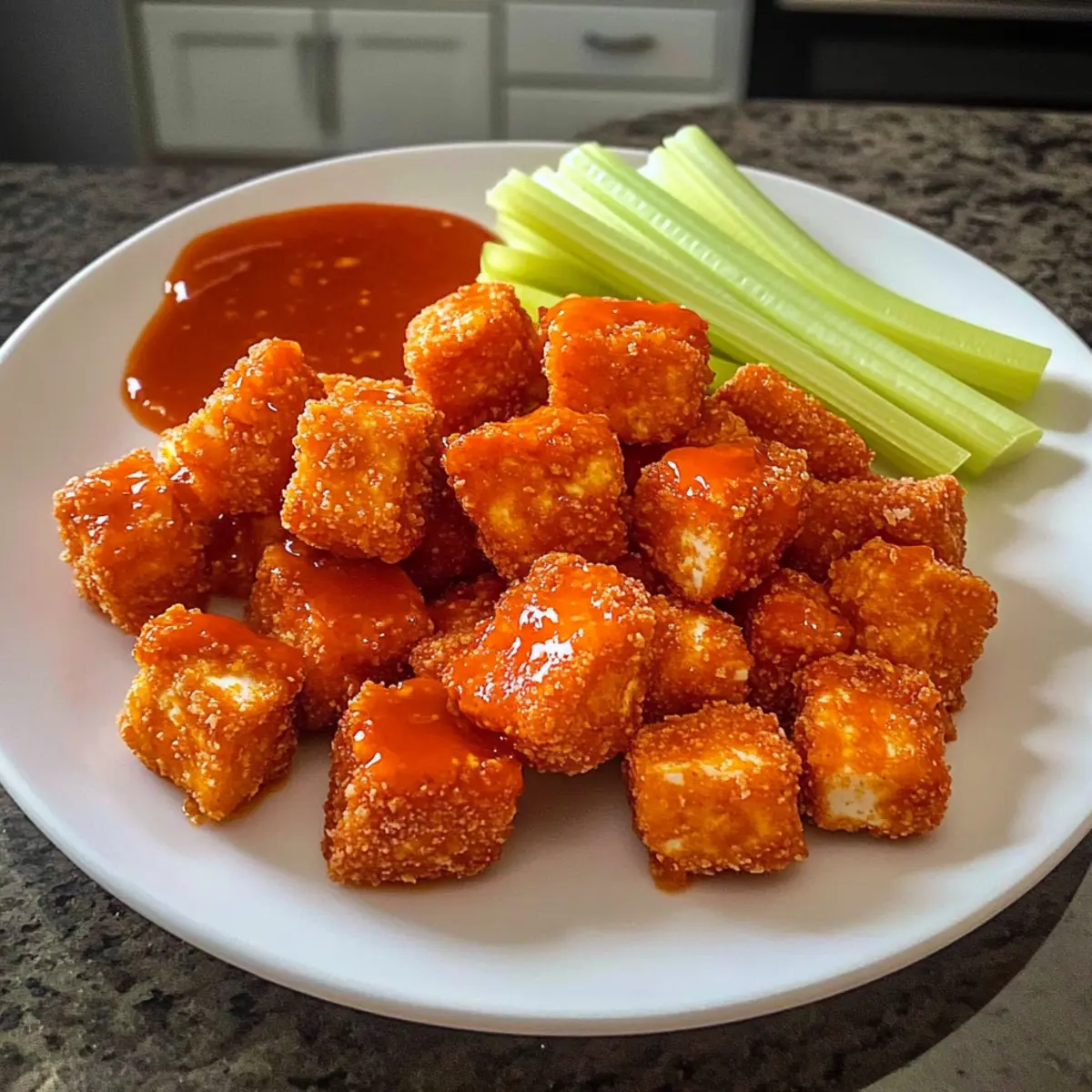 Buffalo Tofu Nuggets für den perfekten Snack