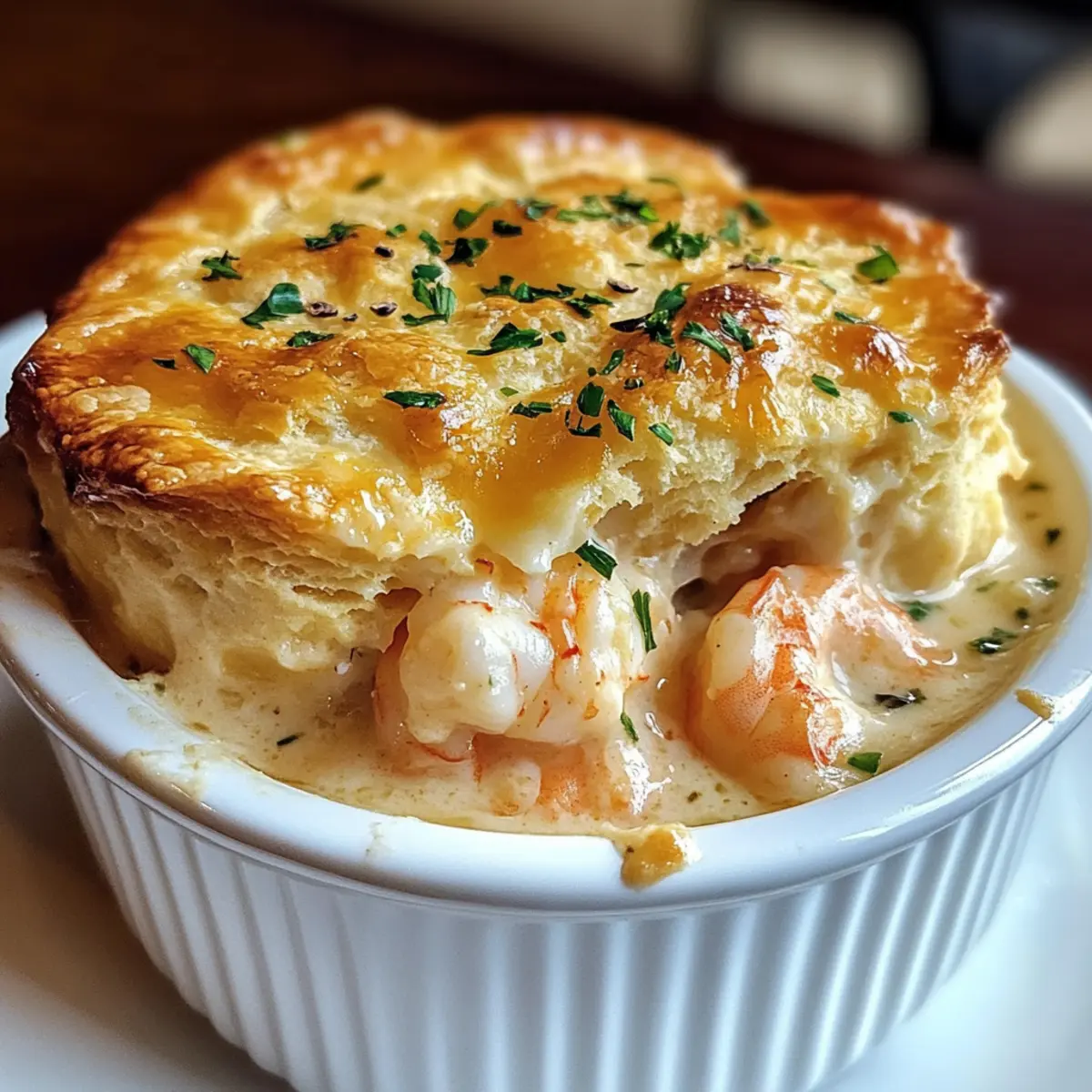 Cheddar-Bay-Kekse Meeresfrüchte-Pastete Einfach und Lecker