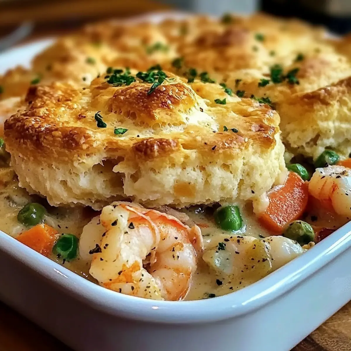 Cheddar-Bay-Kekse Meeresfrüchte Pastete leicht gemacht