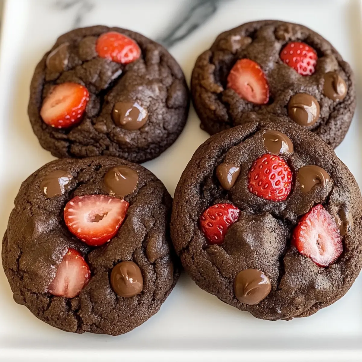 Schokoladen-Erdbeer-Kekse für gemütliche Momente