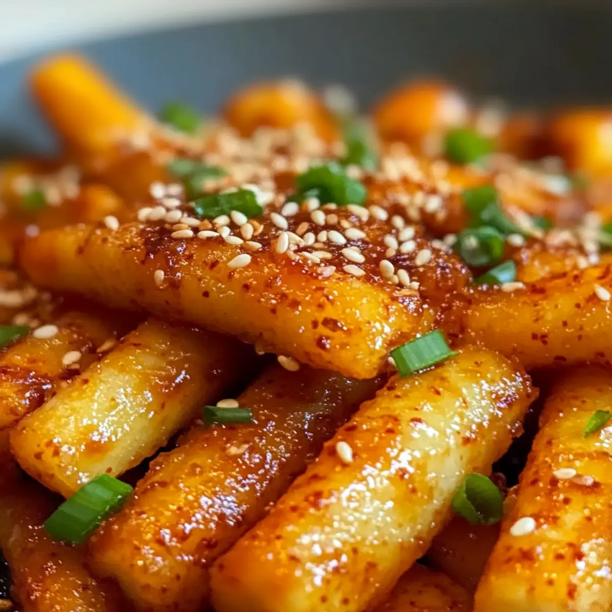 Knusprige Pfannenbrat-Ddeokbokki Rezept für Zuhause