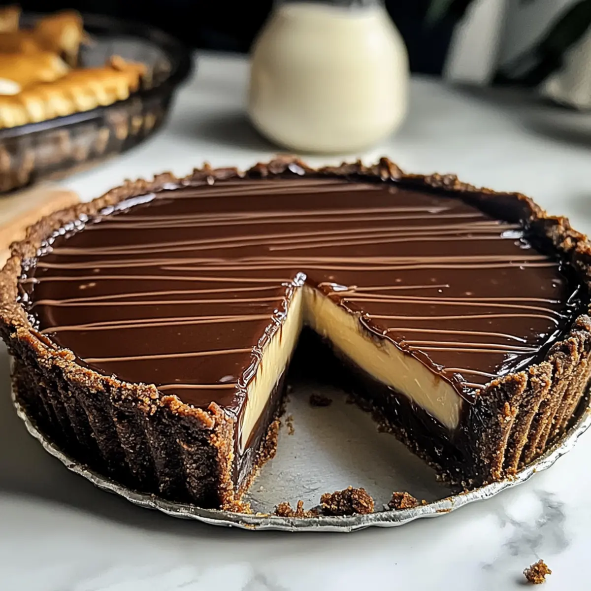 Dekadenter Schokoladenpudding-Tart für Genießer