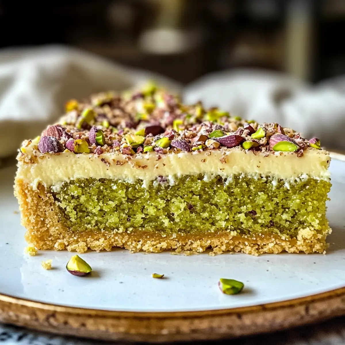 Dekadenter Pistazien Klebriger Butterkuchen Genuss