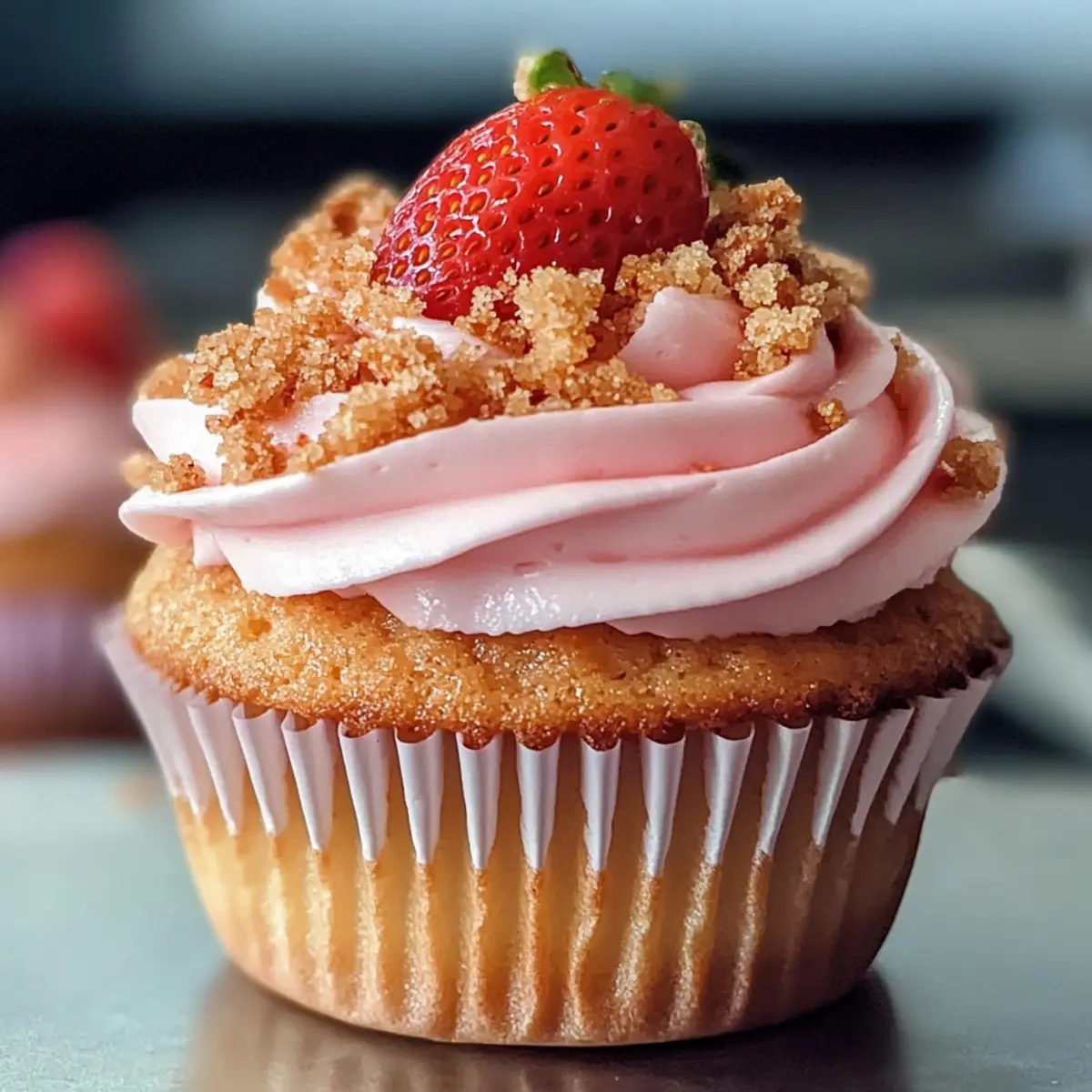 Köstliche Erdbeer-Crunch-Cupcakes für jeden Anlass