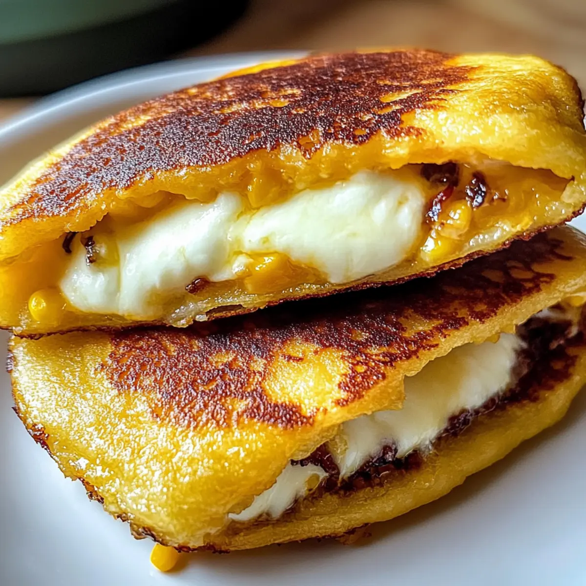 Köstliche venezolanische süße Mais-Cachapas ganz einfach