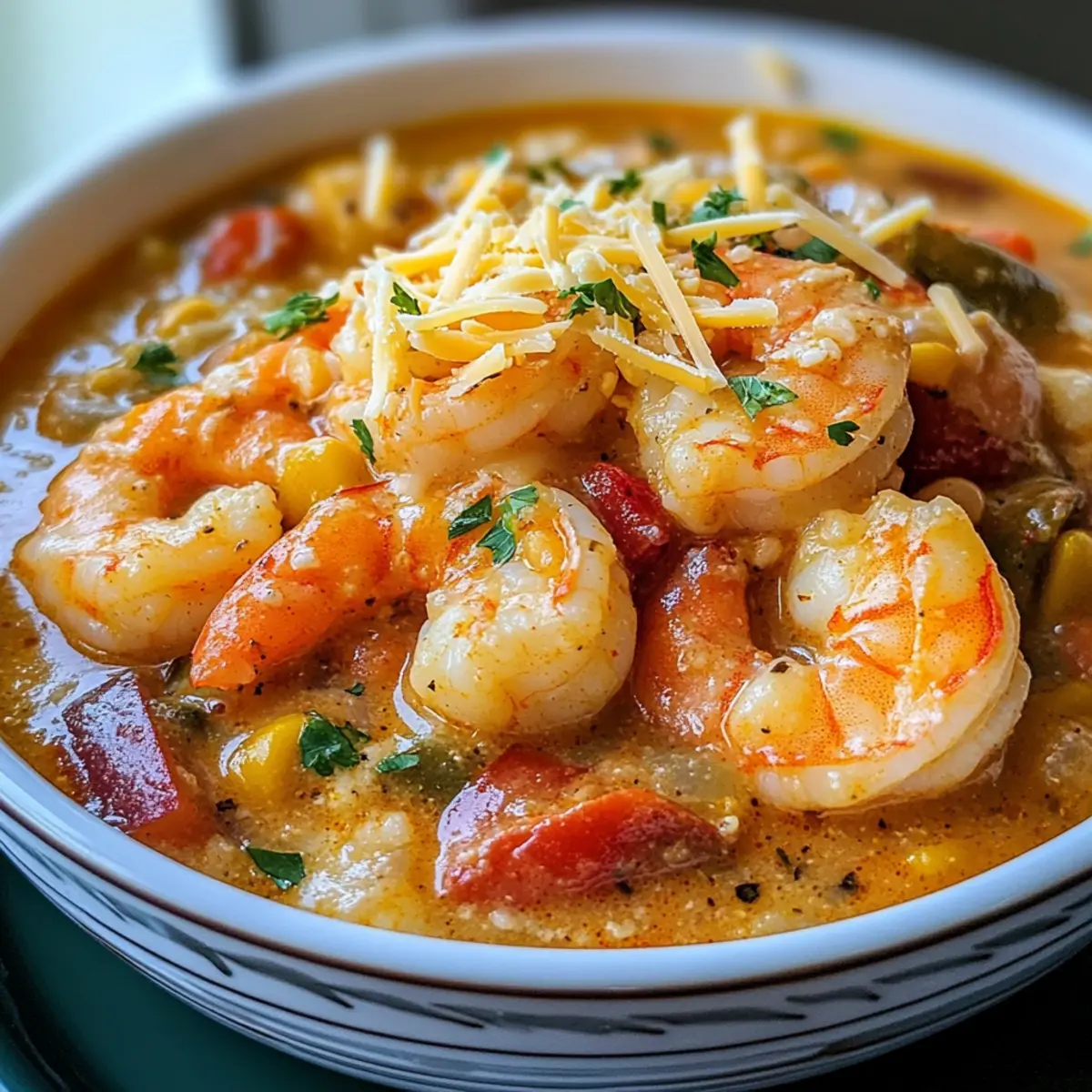 Einfache cremige Meeresfrüchte- und Garnelen-Chili köstlich und schnell