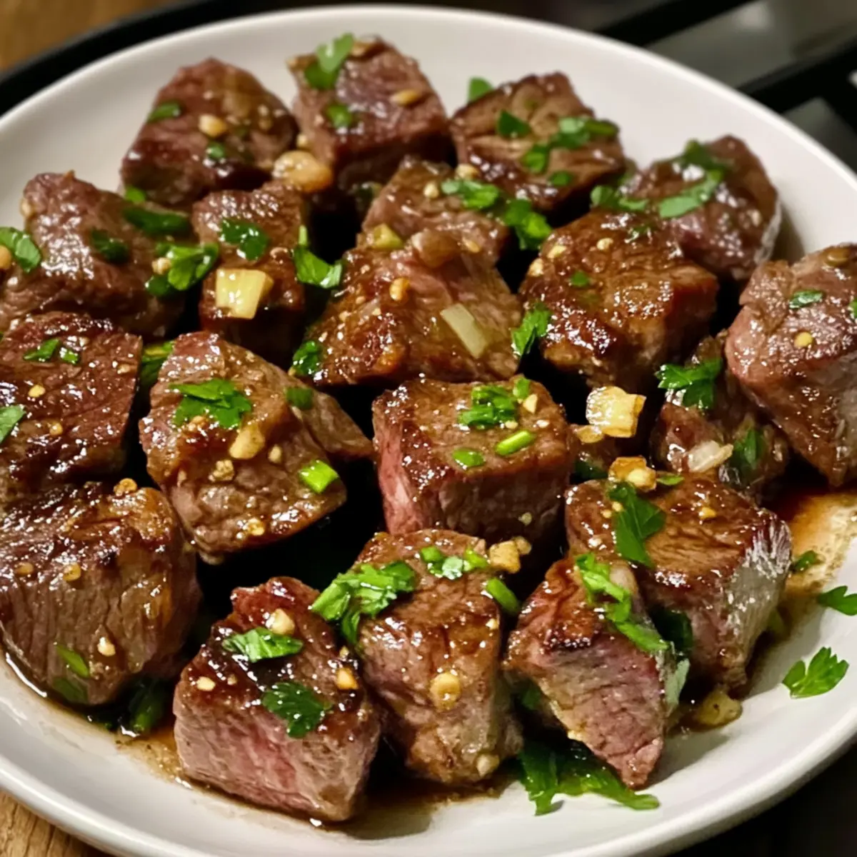 Knoblauchbutter Steakstücke für die ganze Familie