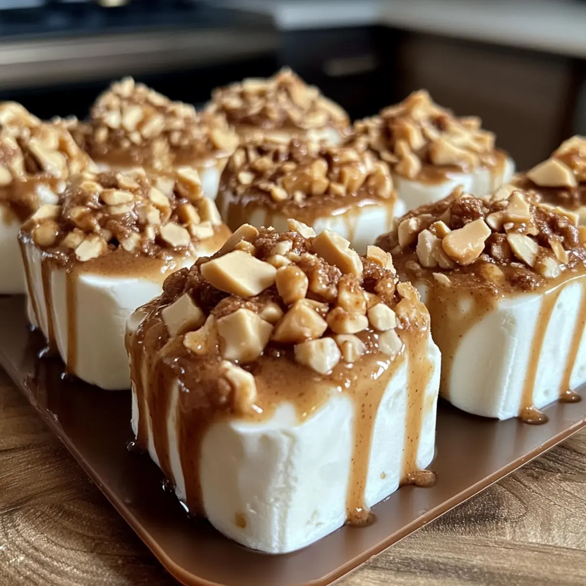 Hohe Protein gefrorene Erdnussbutter Bissen Rezept