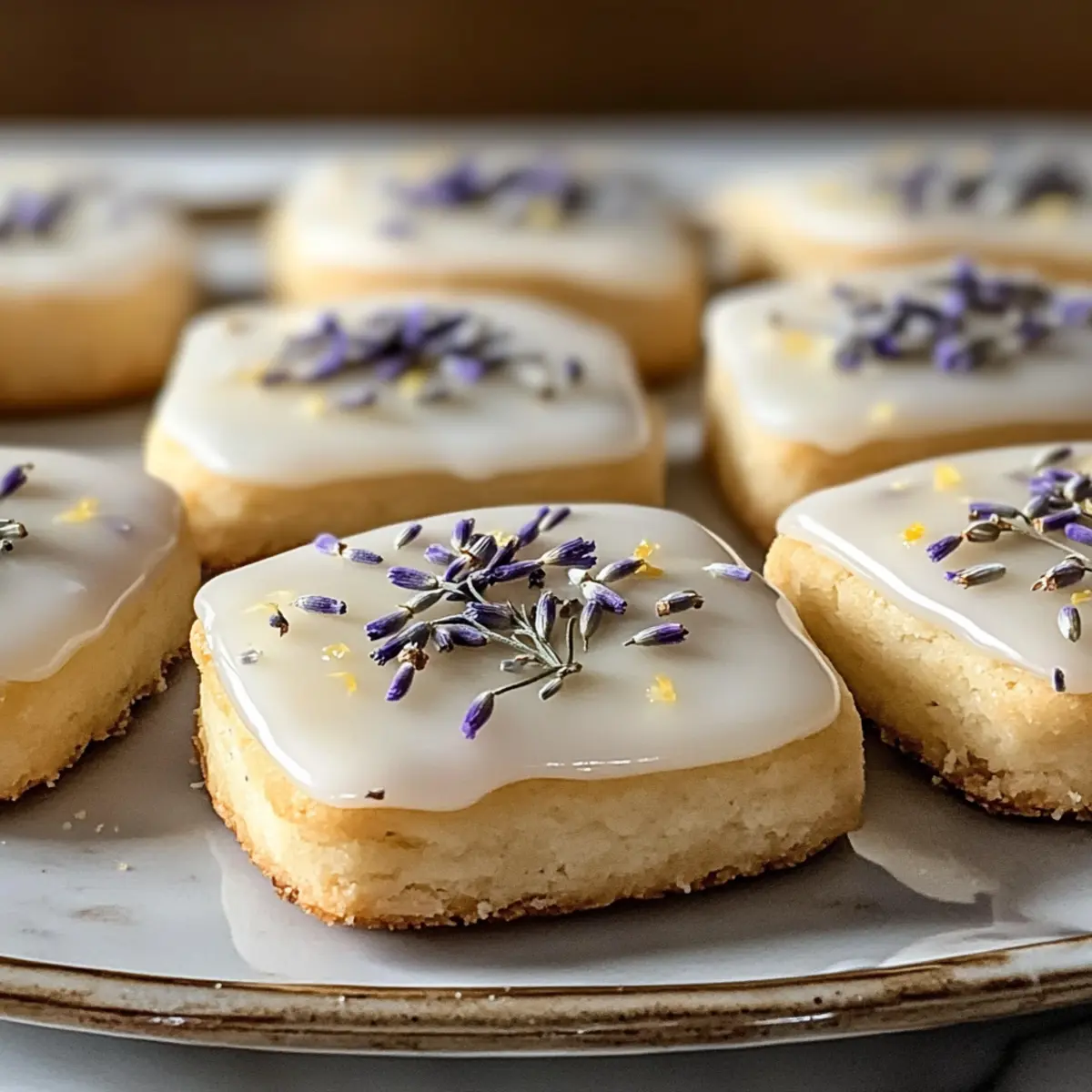 Eisige Zitronen-Lavendel-Butterkekse für Dich
