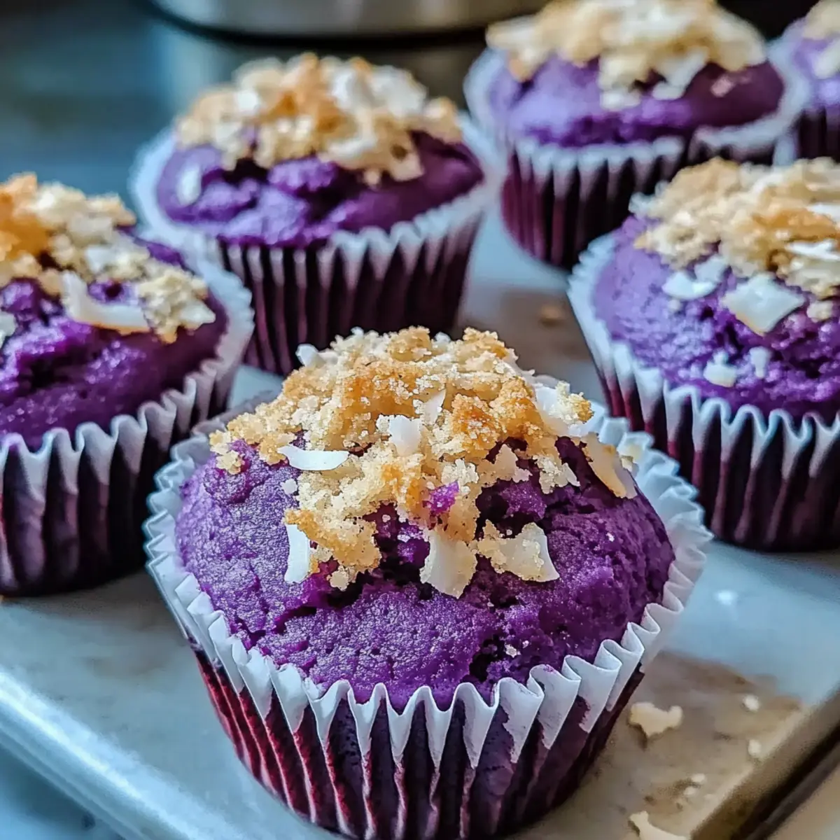 Feuchte & Flauschige Ube Muffins Rezept für Gaumenfreuden