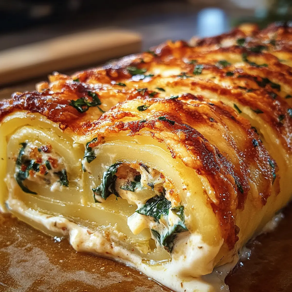 Gratinierte Kartoffelrolle leicht gemacht