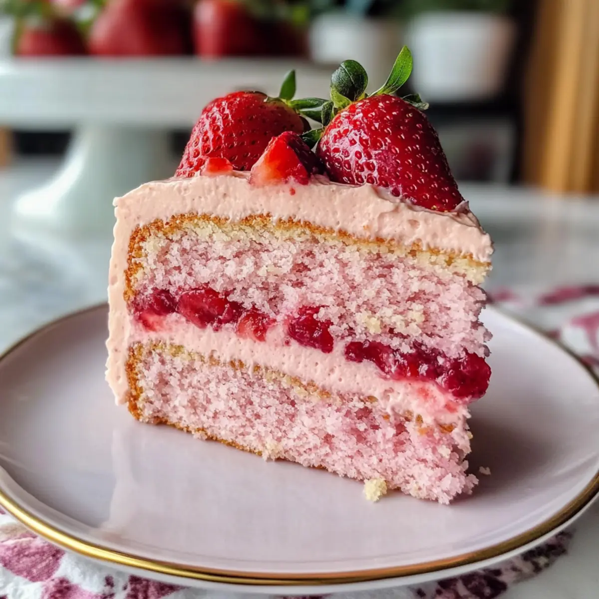 Kleine Menge Veganer Erdbeerkuchen Rezept für Genießer