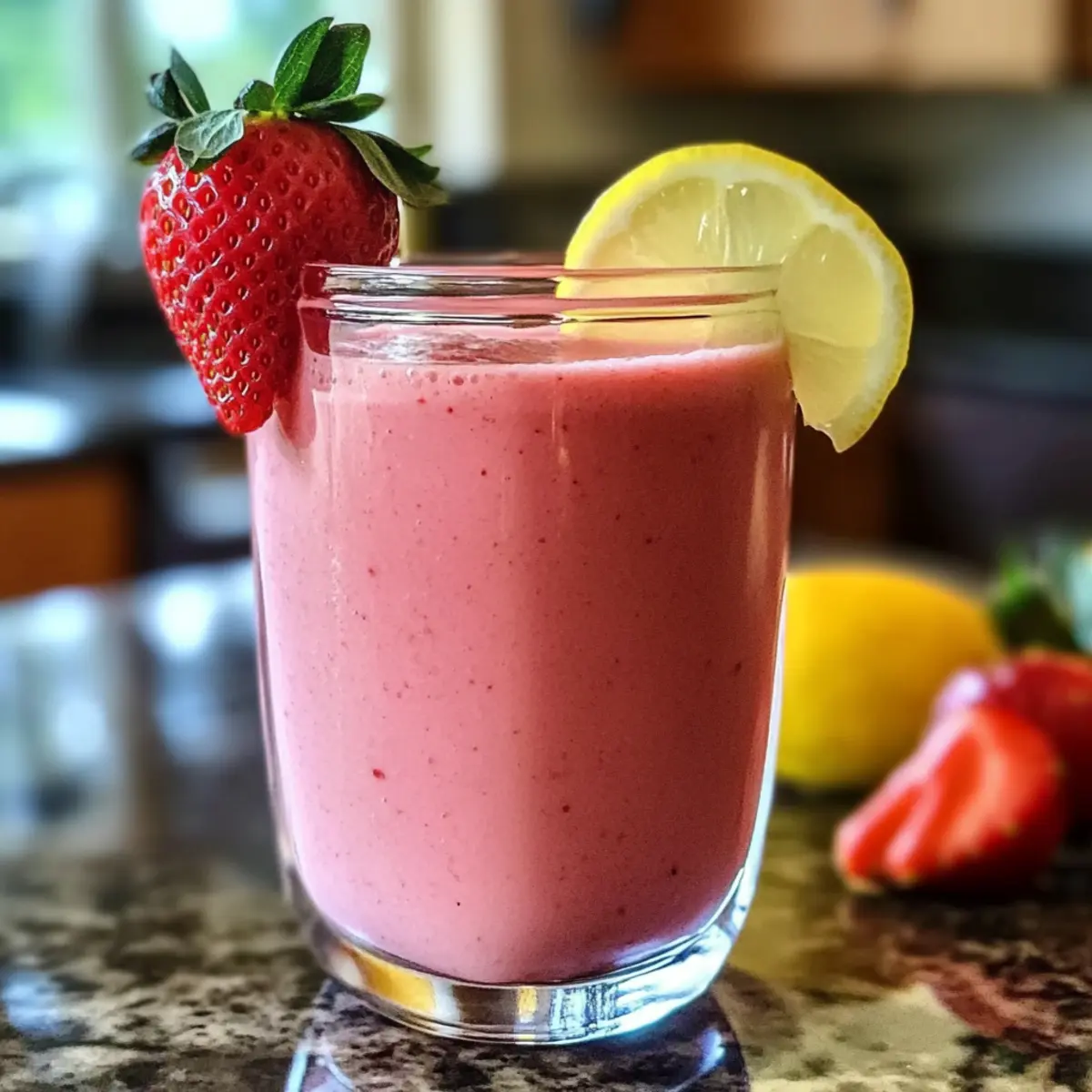 Erdbeer-Zitronen-Smoothie für den perfekten Genuss