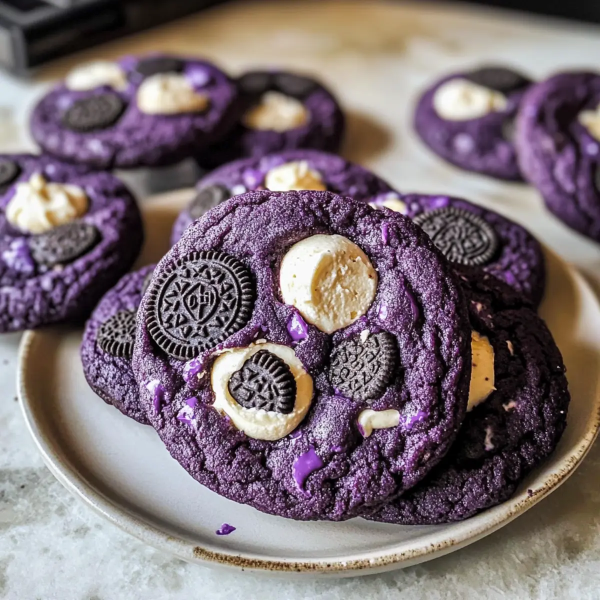 Ube Kekse und Sahne Kekse für die perfekte Nascherei