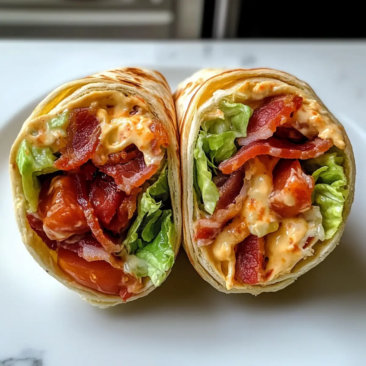Zesty BLT Wraps mit Chipotle Mayo für jeden Anlass