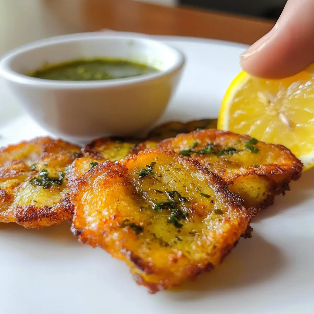 Luftfritteuse Tostones: Knusprige Kochbananen Spaß