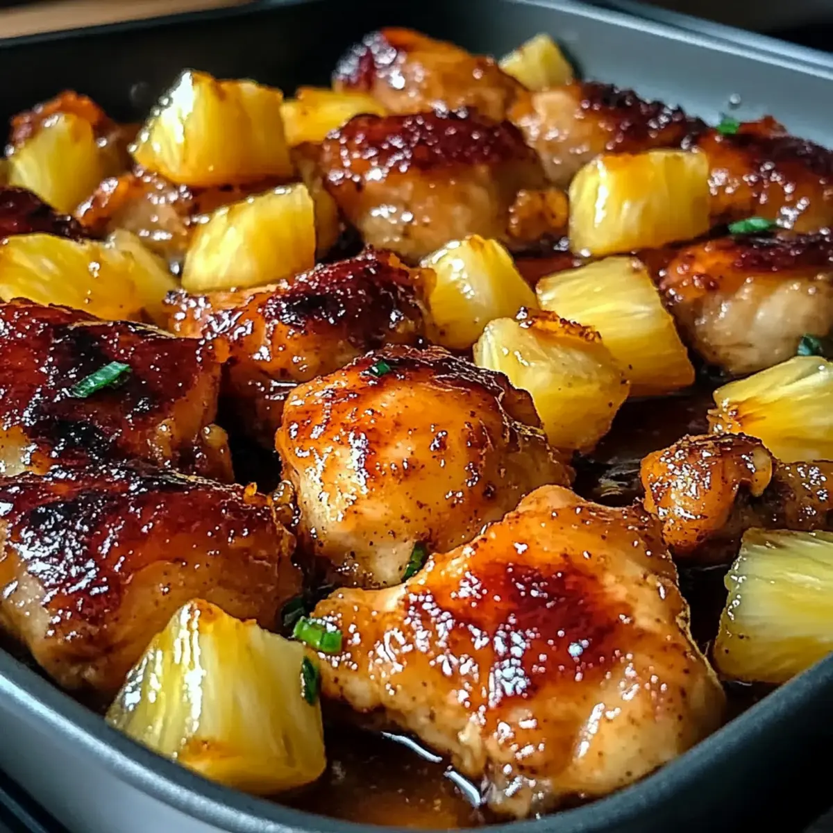 Ananas Hähnchen für schnelle Sommerabende