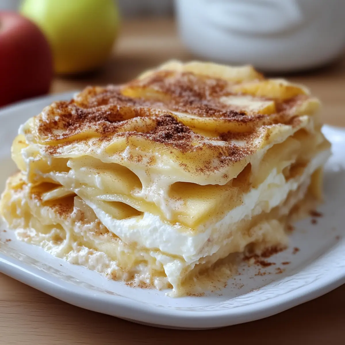 Apfellasagne Einfach und Lecker Selbstgemacht