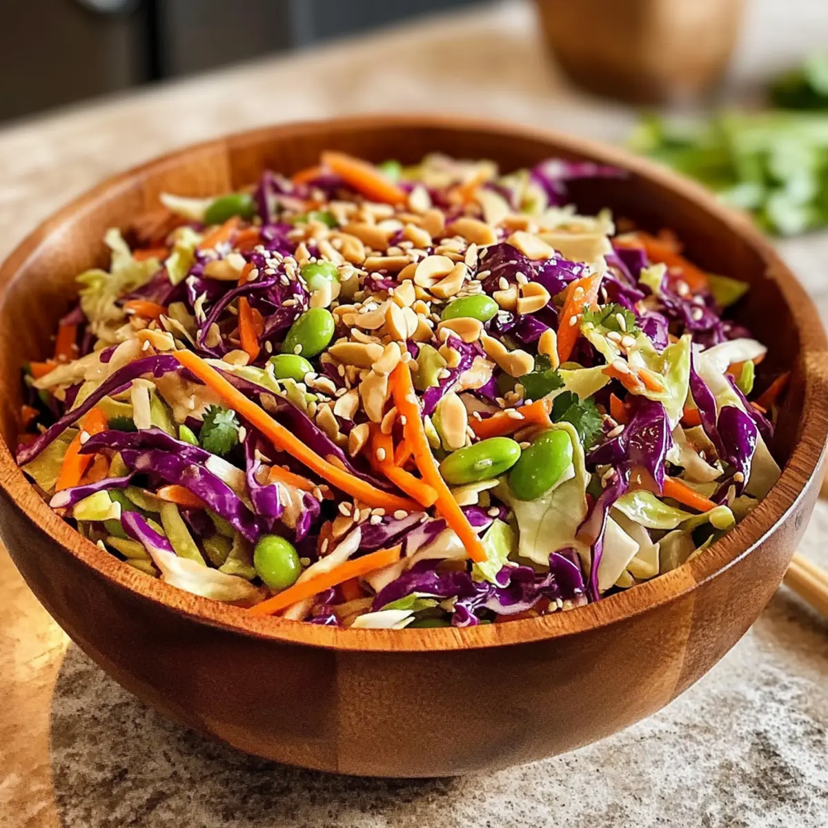 Asiatischer Krautsalat mit Sesam-Dressing frisch genießen
