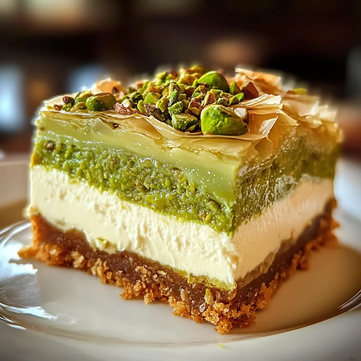 Baklava-Pistazien-Käsekuchen für süße Träume